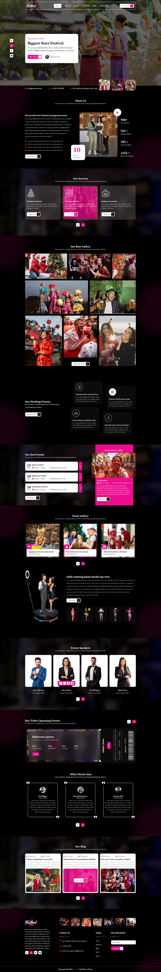 Festival WordPress Theme