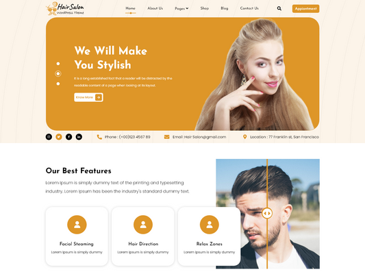 Free Beauty WordPress Theme