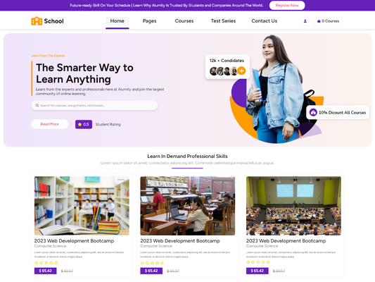 Free Education WordPress Theme
