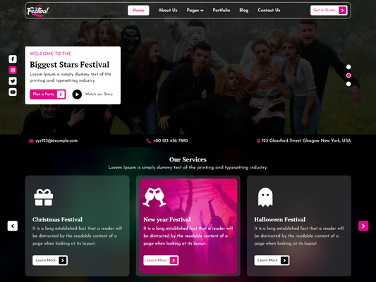 Free Cultural Festival WordPress Theme