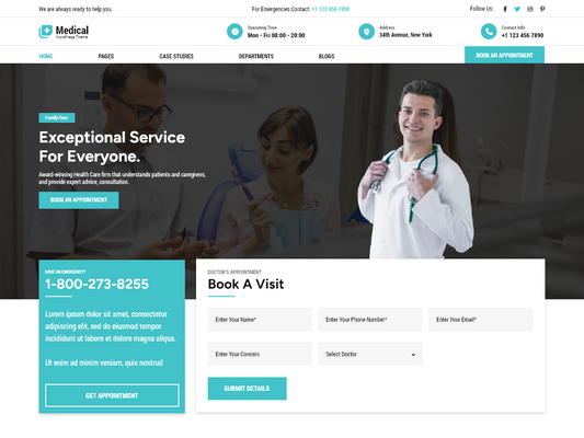 Free Medical WordPress Theme