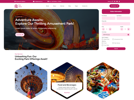 Free Fun Center WordPress Theme